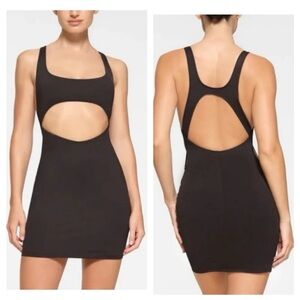 SKIMS recycled swim cutout dress